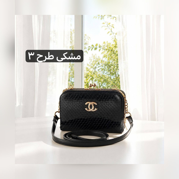 کیف دوشی پاسپورتی چرم مصنوعی کد ۴۷۳۷ - نمای 4