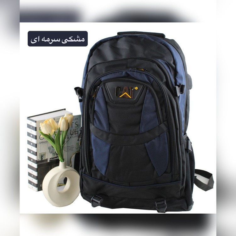 کوله پشتی دانشجویی و لپتاپی پارچهای کد ۹۳۲۴ - نمای 3