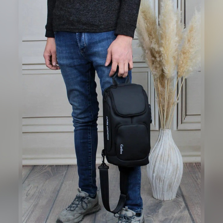 کیف دوشی مردانه پارچهای کد ۷۱۴۹ - نمای 2