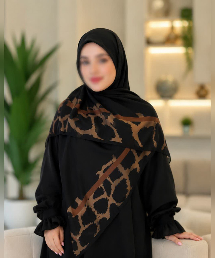 روسری نخی گلدار قواره ۱۴۰
