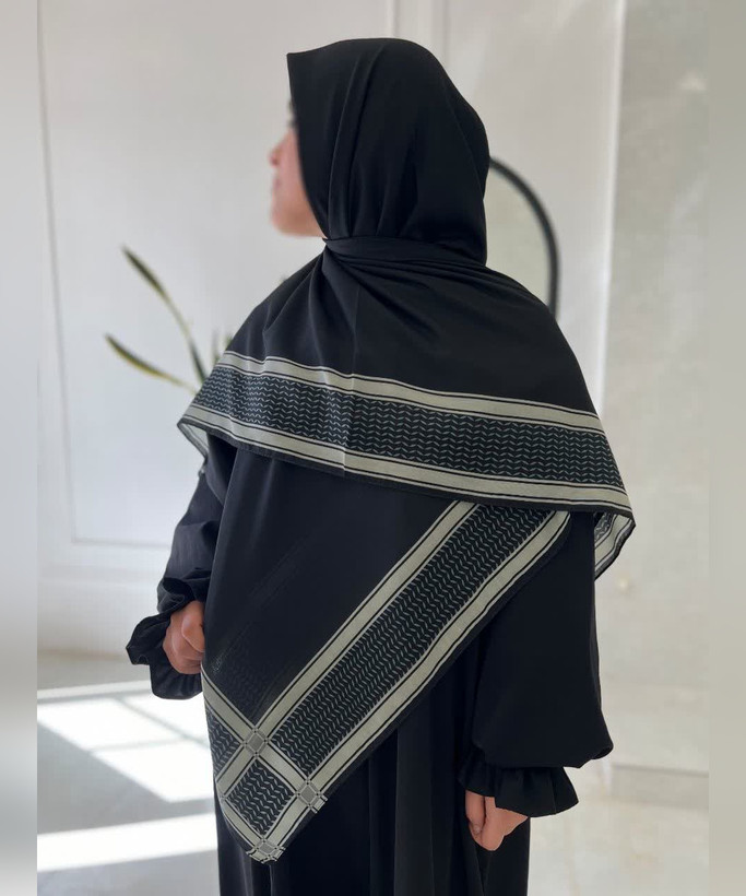 روسری سوپرنخ طرح مقاومت قواره ۱۴۰