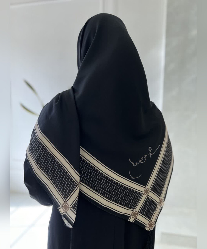 روسری سوپرنخ طرح مقاومت قواره ۱۴۰