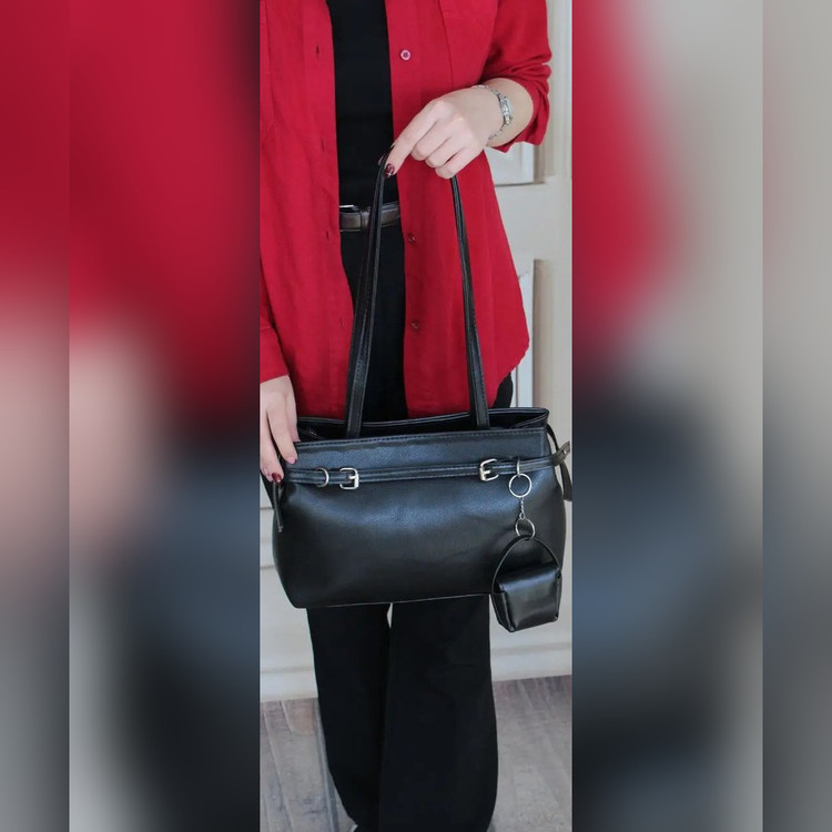 کیف دستی زنانه چرم مصنوعی کد ۵۷۰۸ - نمای 4