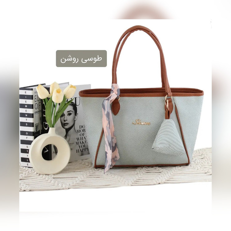 کیف دستی زنانه چرم مصنوعی کد ۵۶۵۲ - نمای 3