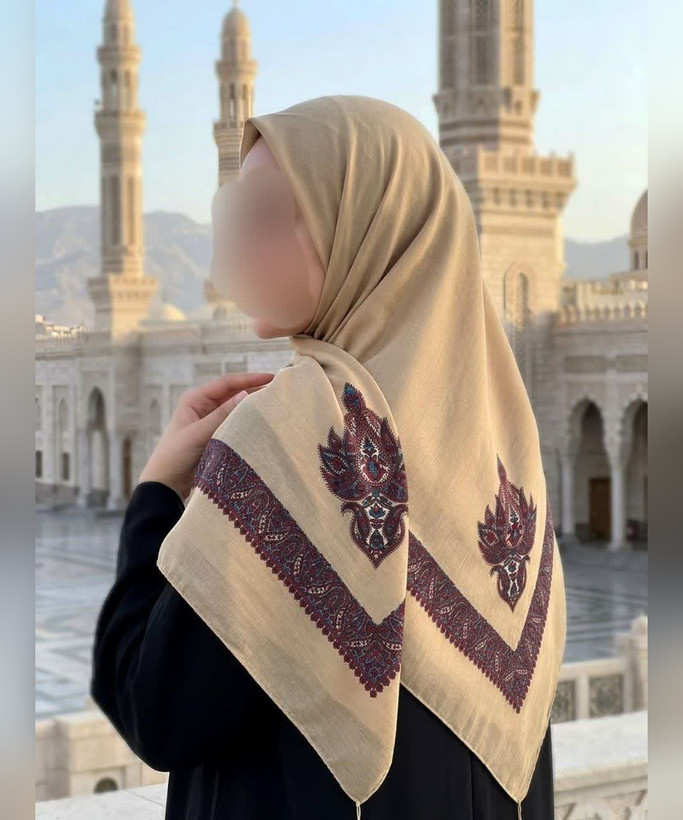 روسری نخی چفیه یمنی قواره ۱۴۰