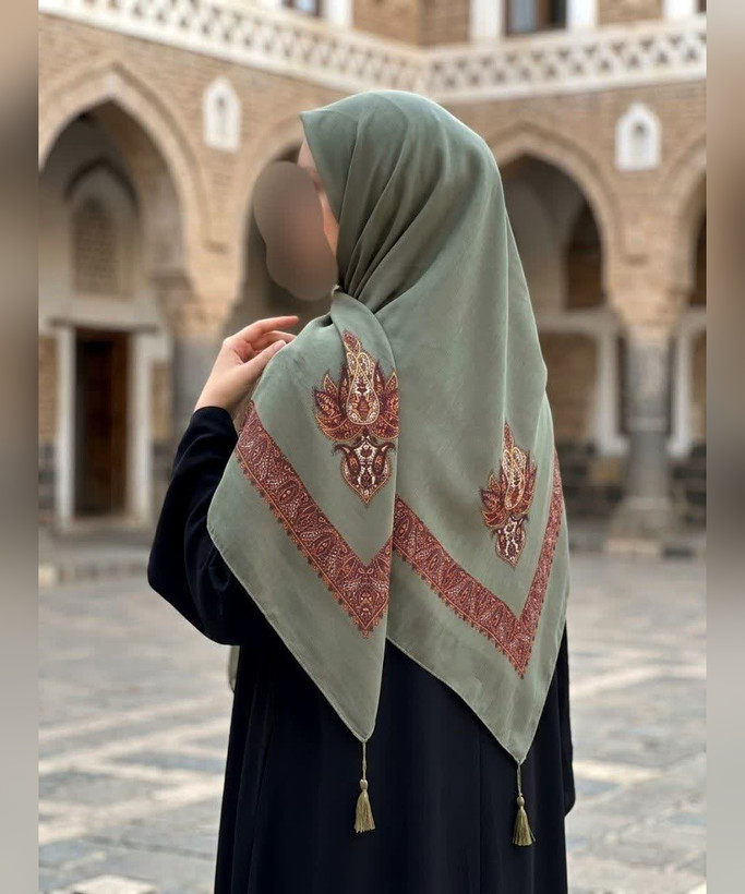 روسری نخی چفیه یمنی قواره ۱۴۰