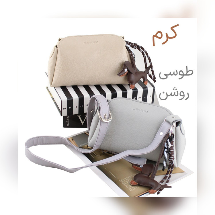 کیف دوشی پاسپورتی چرم مصنوعی کد ۴۷۳۴ - نمای 3
