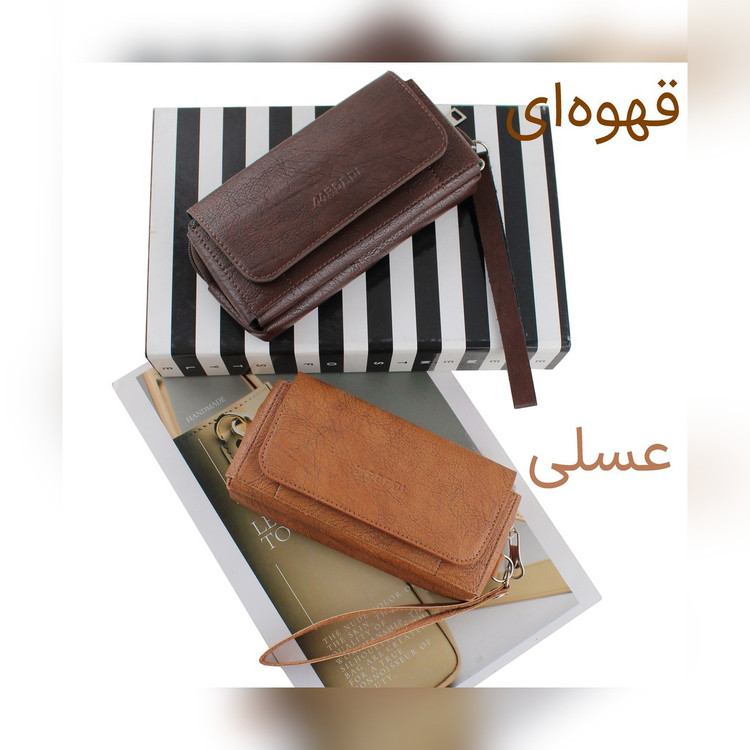 کیف پول و جاکارتی چرم مصنوعی کد ۳۸۸۶ - نمای 2