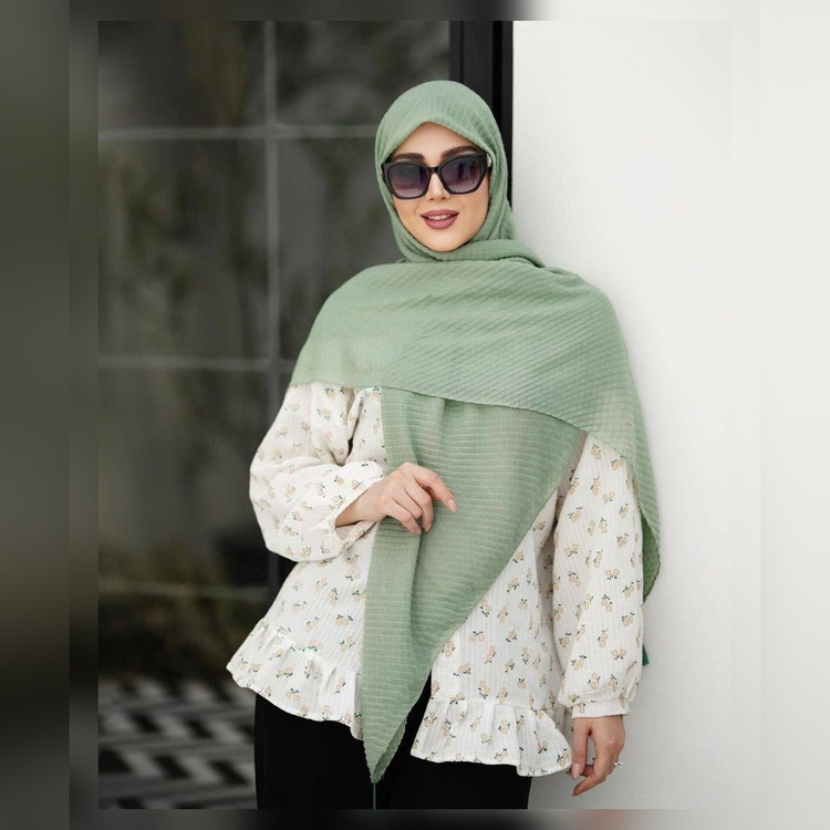 روسری نخ پلیسه مربعی قواره 135