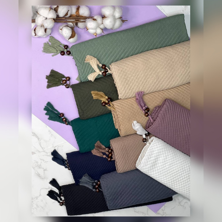 روسری نخ پلیسه مربعی قواره 135