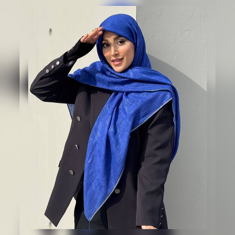 روسری اسلپ پتینه دورنگین قواره 135